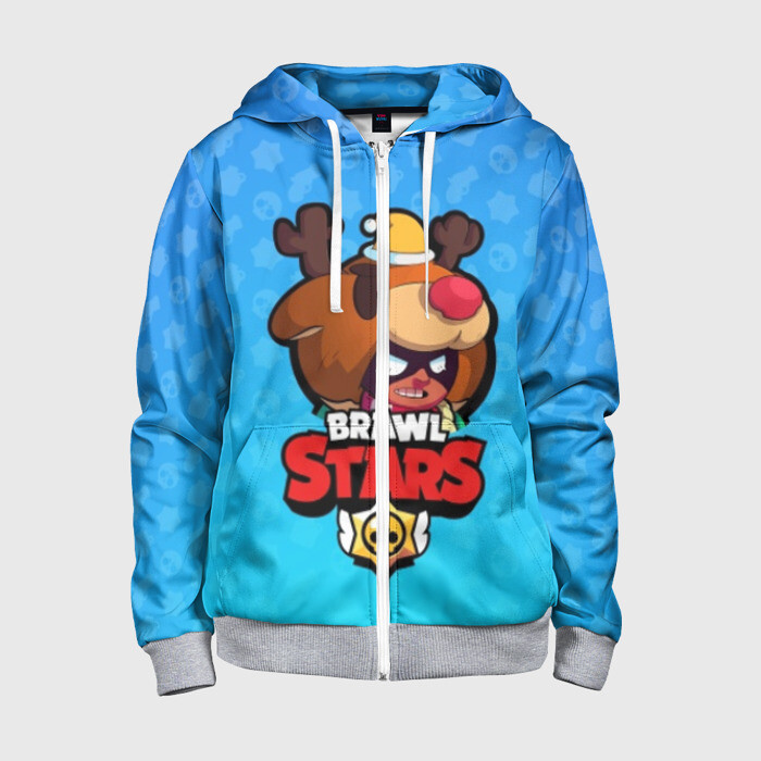 Детская толстовка 3D на молнии Nita - BRAWL STARS фото
