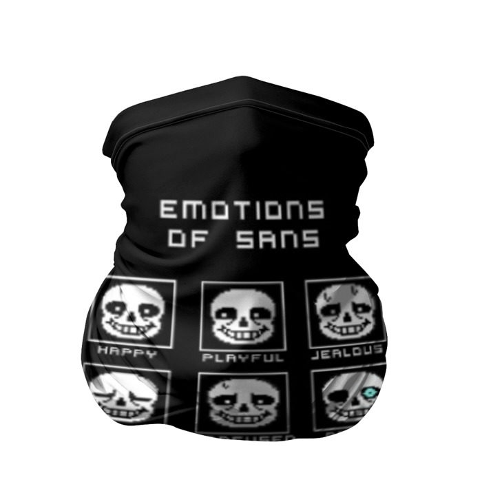 Бандана-труба 3D Emotions of sans фото