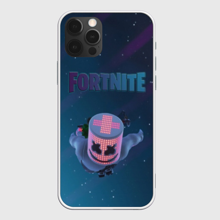 Чехол для iPhone 12 Pro Max Fortnite x Marshmello (Smail) фото