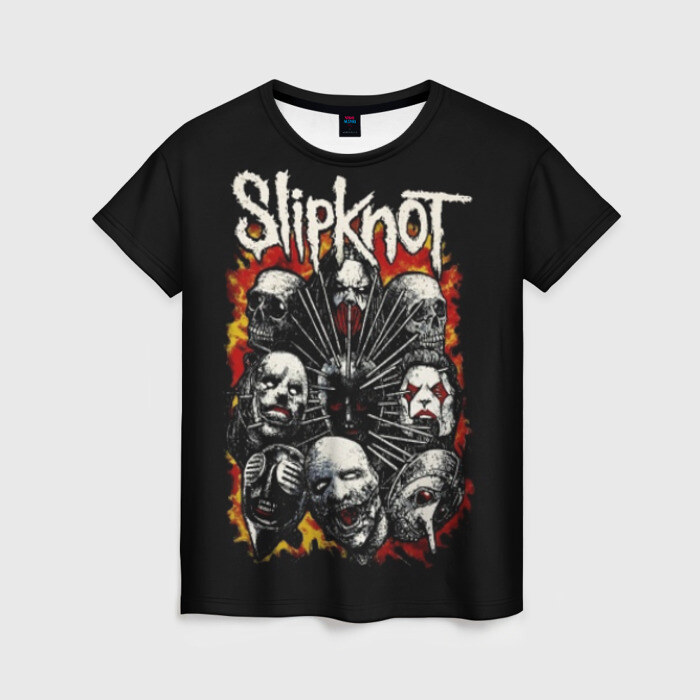 Женская футболка 3D Slipknot фото