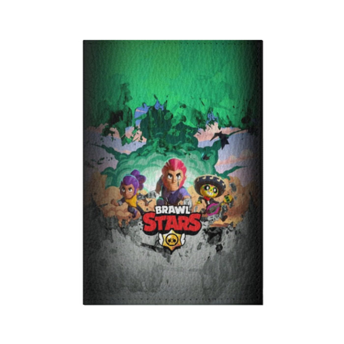 Обложка для паспорта матовая кожа Brawl Stars. фото