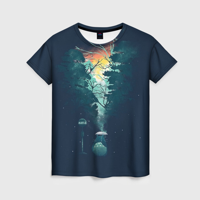 Женская футболка 3D Мой сосед Тоторо фото