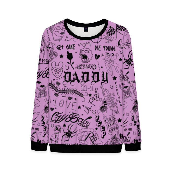 Мужской свитшот 3D Lil Peep Tattoo фото