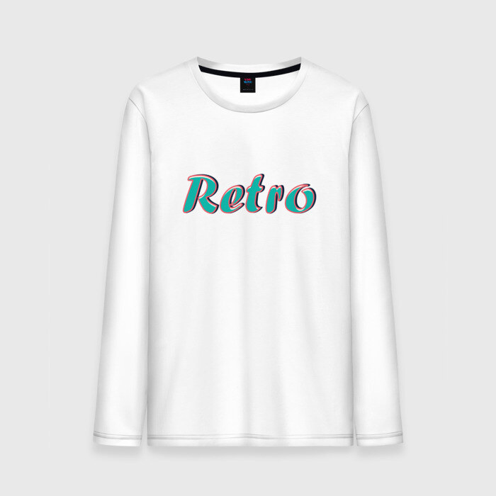 Мужской лонгслив хлопок Retro фото