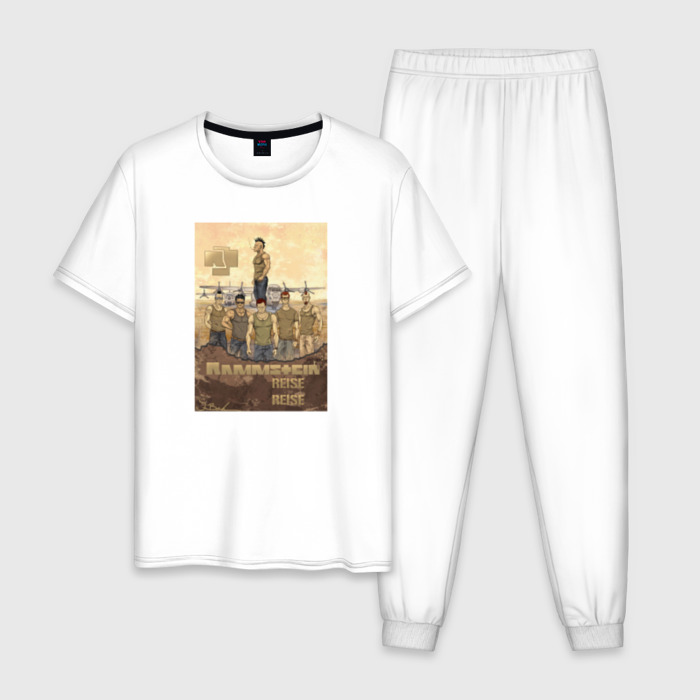 Мужская пижама хлопок Rammstein фото