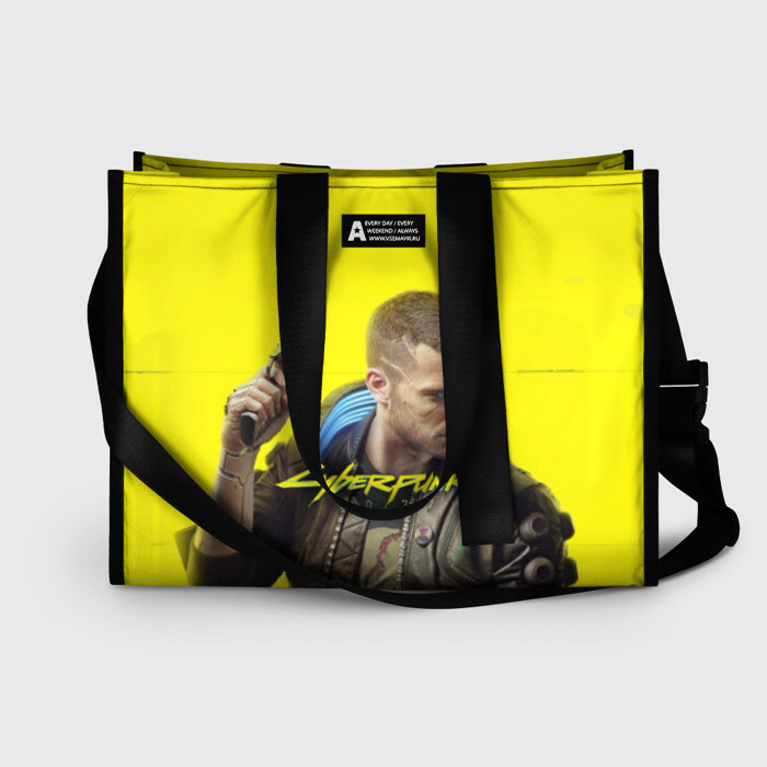 Сумка-шоппер 3D CYBERPUNK 2077 фото