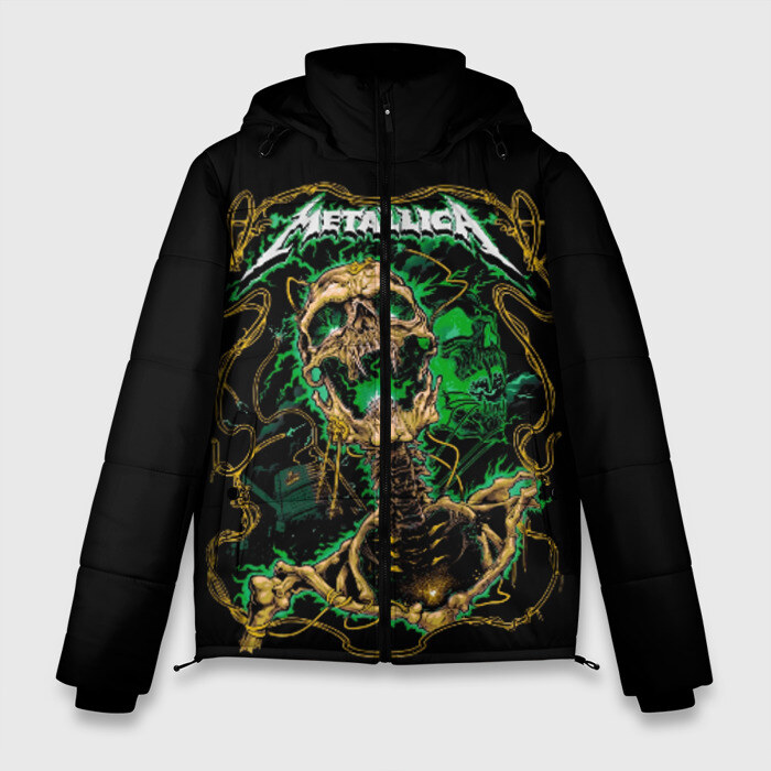 Мужская зимняя куртка 3D Metallica фото