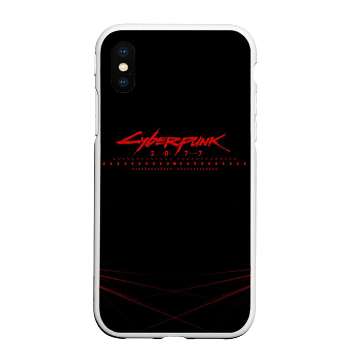 Чехол для iPhone XS Max матовый Cyberpunk 2077 (Samurai) фото