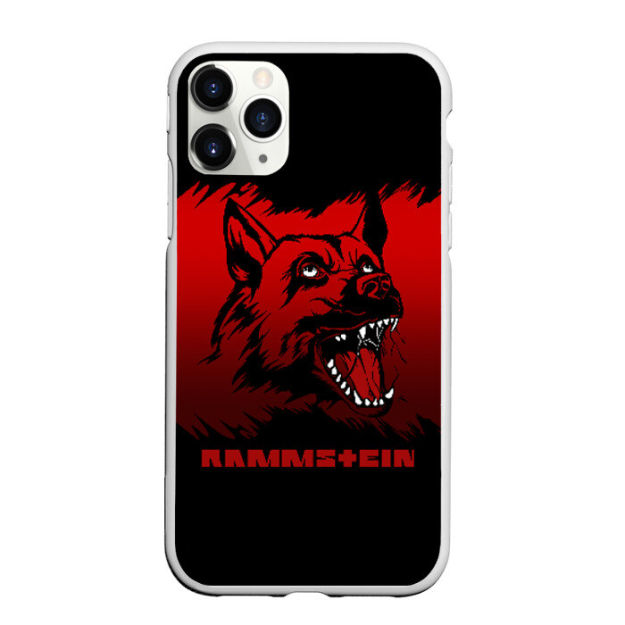 Чехол для iPhone 11 Pro матовый Rammstein dog фото