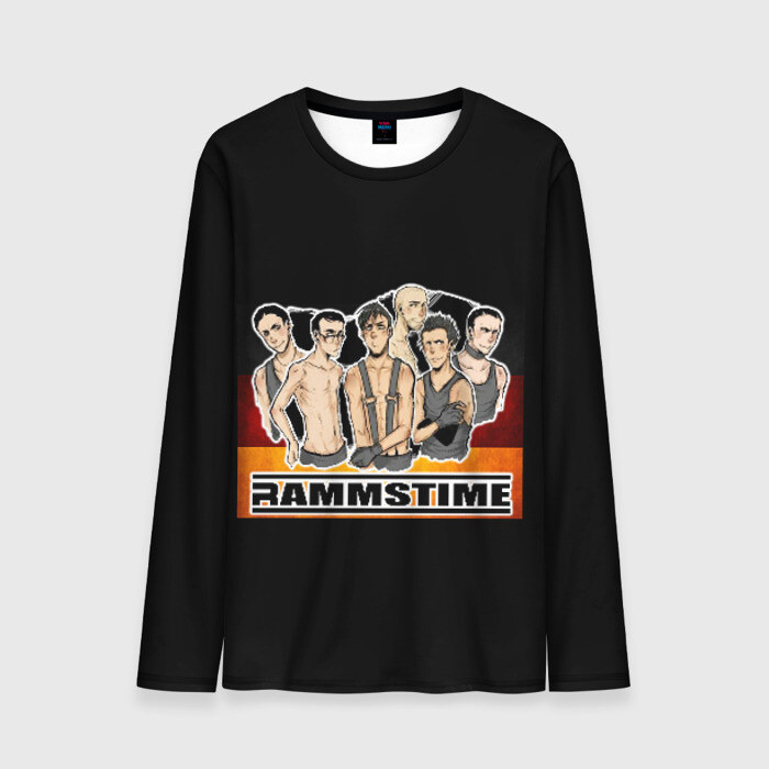 Мужской лонгслив 3D Rammstein фото