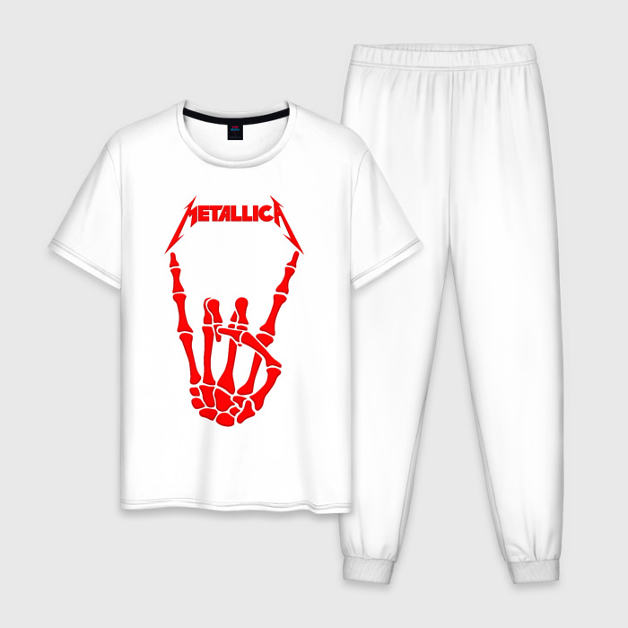 Мужская пижама хлопок METALLICA фото