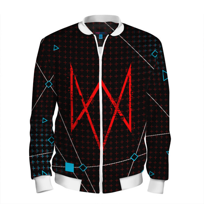 Мужской бомбер 3D WATCH DOGS LEGION фото