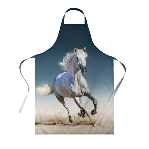 Фартук 3D Серый в яблоках конь фото