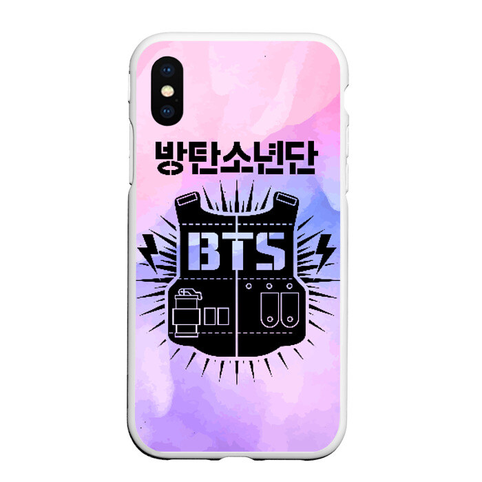 Чехол для iPhone XS Max матовый BTS фото