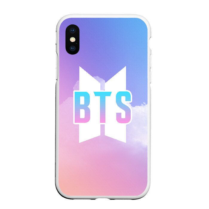 Чехол для iPhone XS Max матовый BTS фото