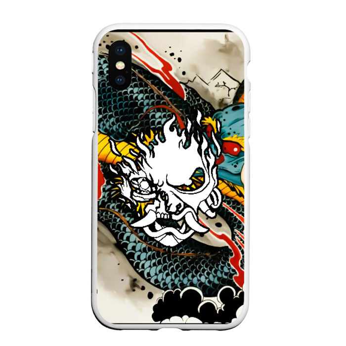 Чехол для iPhone XS Max матовый CYBERPUNK2077(SAMURAI) фото