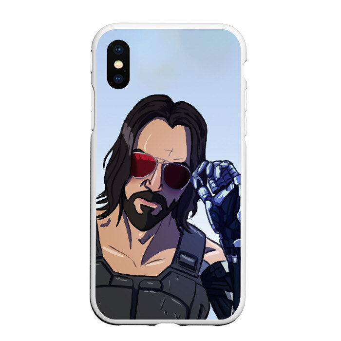 Чехол для iPhone XS Max матовый Киану Самурай фото