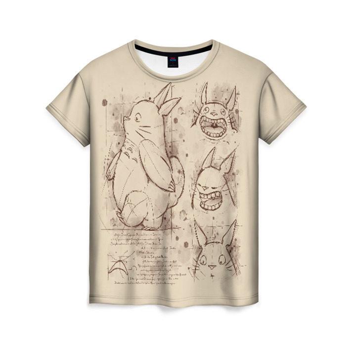 Женская футболка 3D Мой сосед Тоторо фото