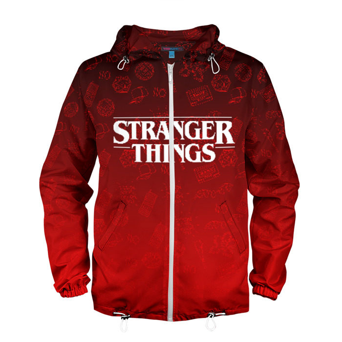 Мужская ветровка 3D STRANGER THINGS фото