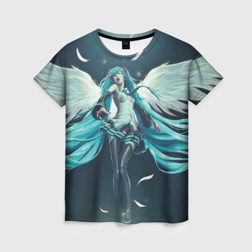 Женская футболка 3D Дивный ангел фото