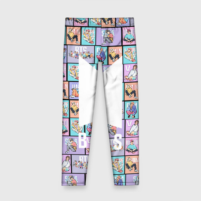 Детские леггинсы 3D BTS фото