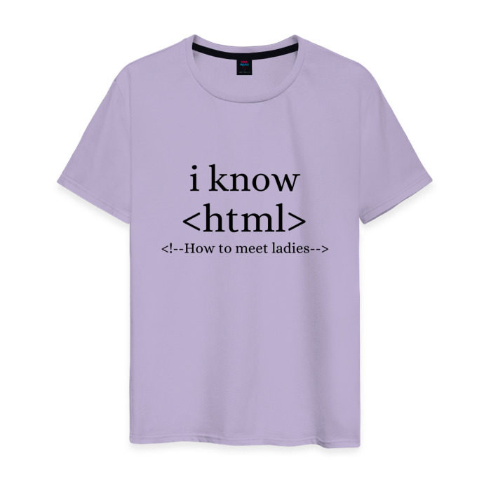 Мужская футболка хлопок How to meet ladies (HTML) фото