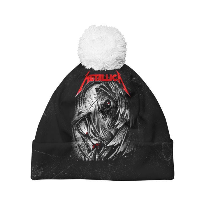 Шапка 3D c помпоном Metallica фото