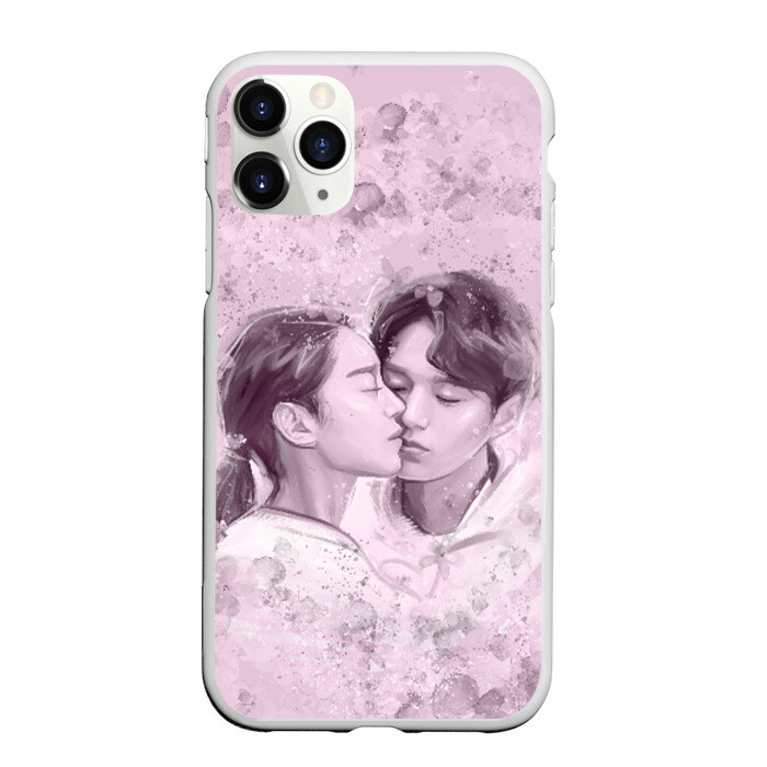 Чехол для iPhone 11 Pro матовый Син Хе Сон и Ким Мён Су фото