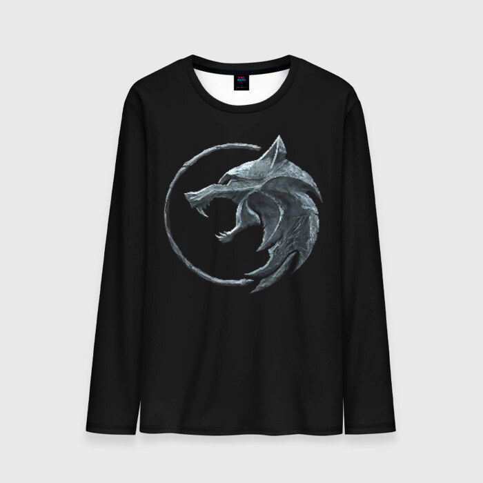 Мужской лонгслив 3D Wolf фото