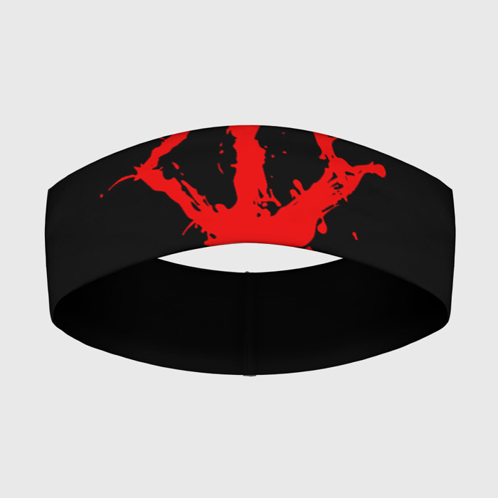 Повязка на голову 3D BERSERK logo elements red фото