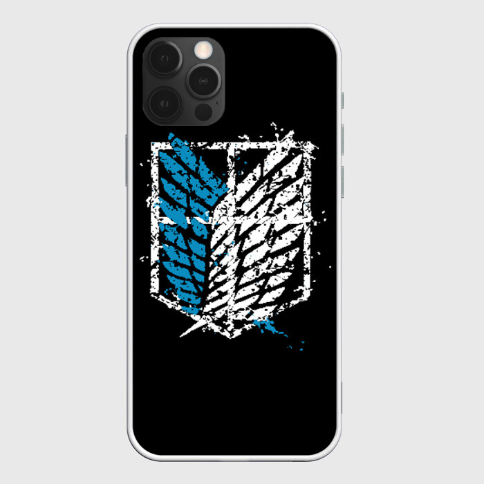 Чехол для iPhone 12 Pro АТАКА ТИТАНОВ | ATTACK ON TITAN ЧЁРНЫЙ фото