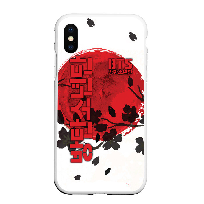 Чехол для iPhone XS Max матовый BTS фото