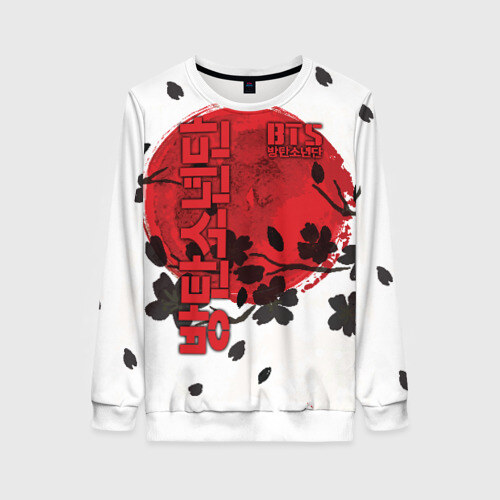 Женский свитшот 3D BTS фото