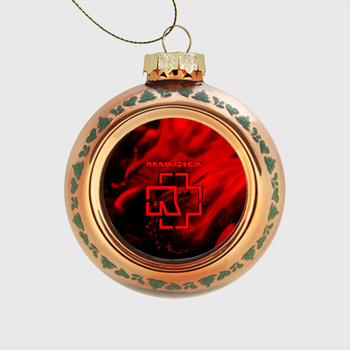 Стеклянный ёлочный шар RAMMSTEIN фото