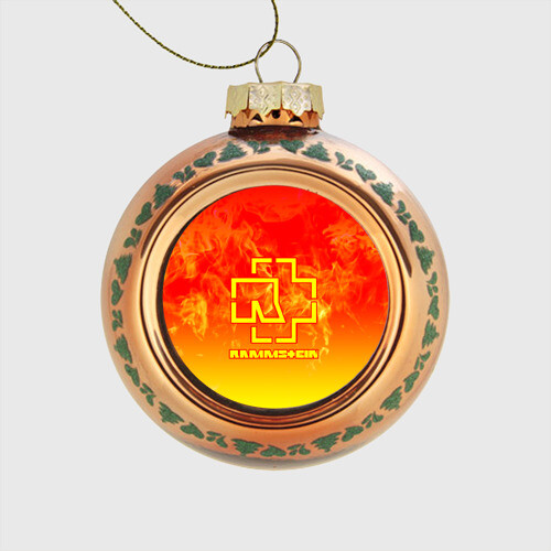 Стеклянный ёлочный шар RAMMSTEIN фото