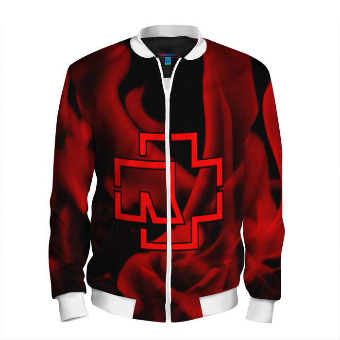 Мужской бомбер 3D RAMMSTEIN фото