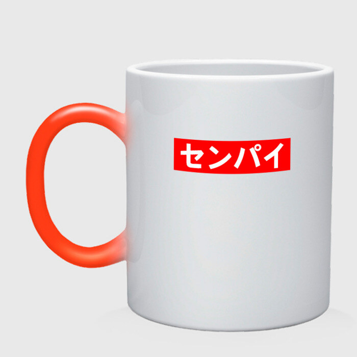 Кружка хамелеон SENPAI фото