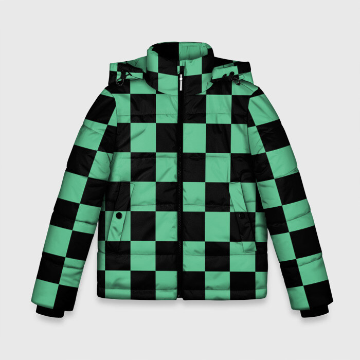 Зимняя куртка для мальчиков 3D KIMETSU NO YAIBA TANJIRO KAMADO фото