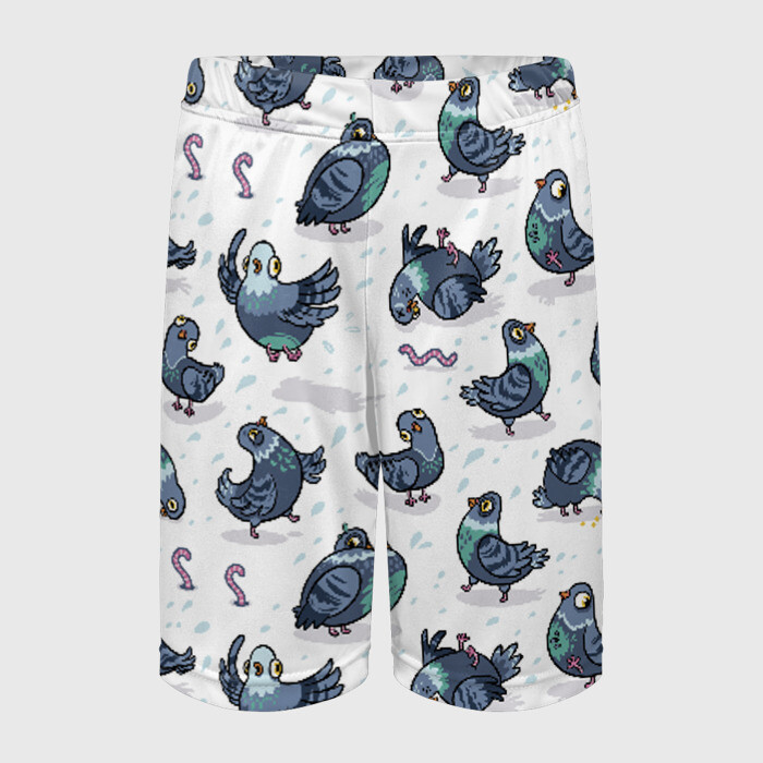 Детские спортивные шорты 3D Голуби фото