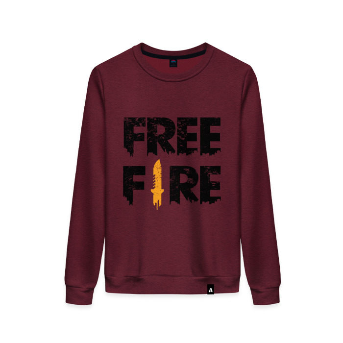 Женский свитшот хлопок Free Fire logo фото