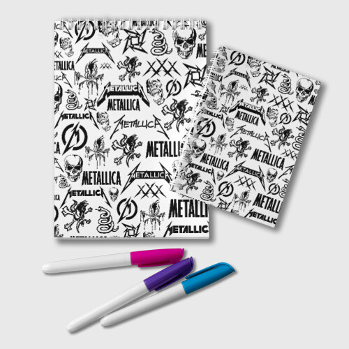 Блокнот METALLICA LOGOBOMBING фото