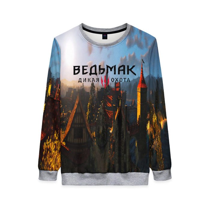 Женский свитшот 3D ВЕДЬМАК:ДИКАЯ ОХОТА фото