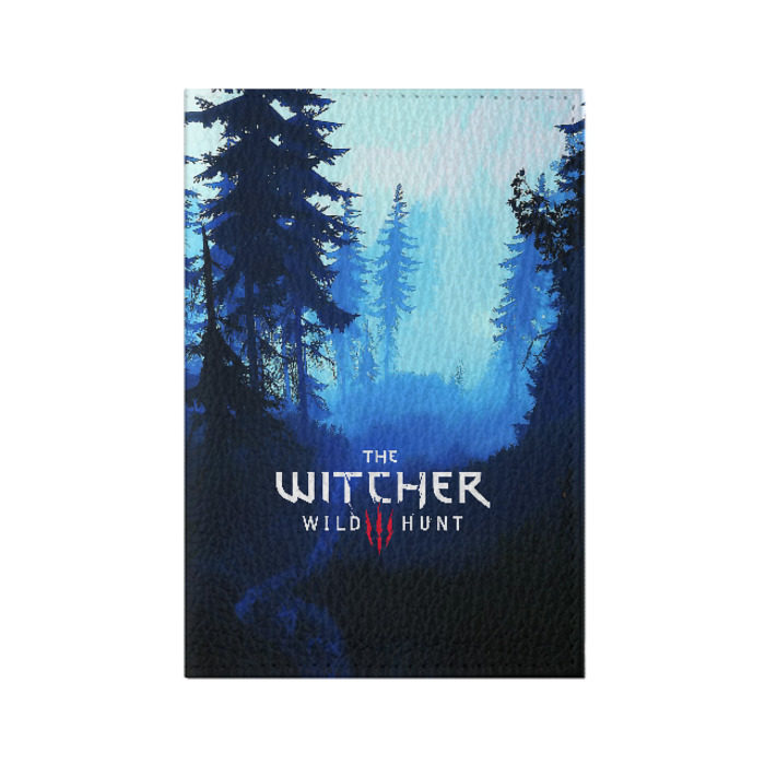 Обложка для паспорта матовая кожа THE WITCHER 3:WILD HUNT фото