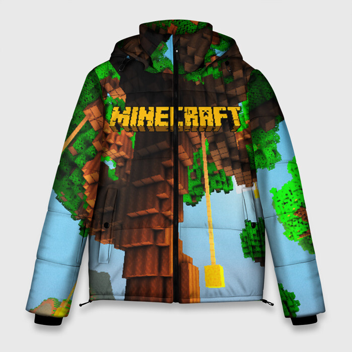 Мужская зимняя куртка 3D MINECRAFT фото