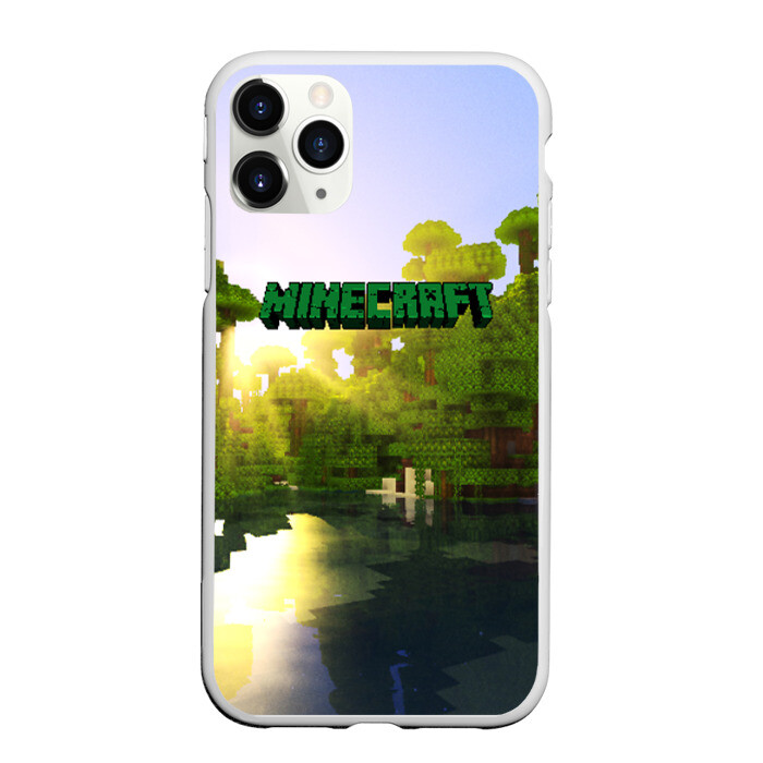 Чехол для iPhone 11 Pro матовый MINECRAFT фото
