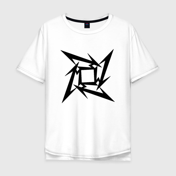 Мужская футболка хлопок Oversize METALLICA фото