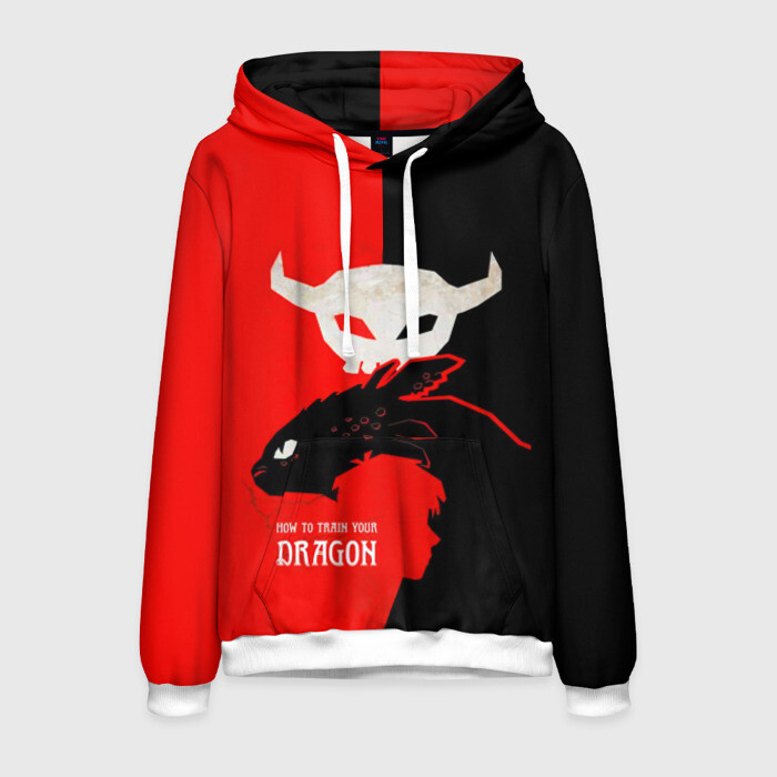 Мужская толстовка 3D ночная фурия фото