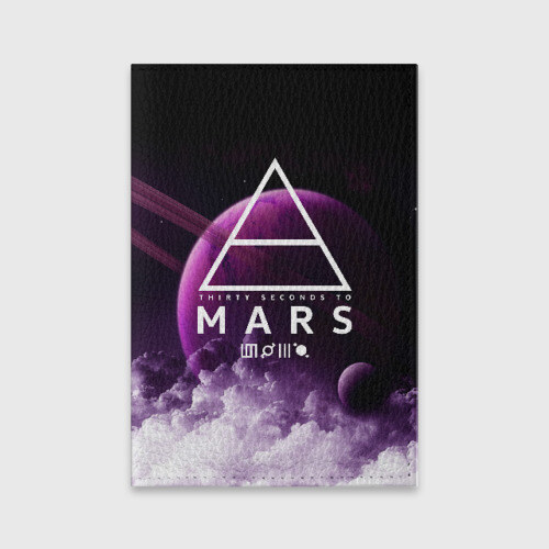 Обложка для паспорта матовая кожа 30 SECONDS TO MARS фото