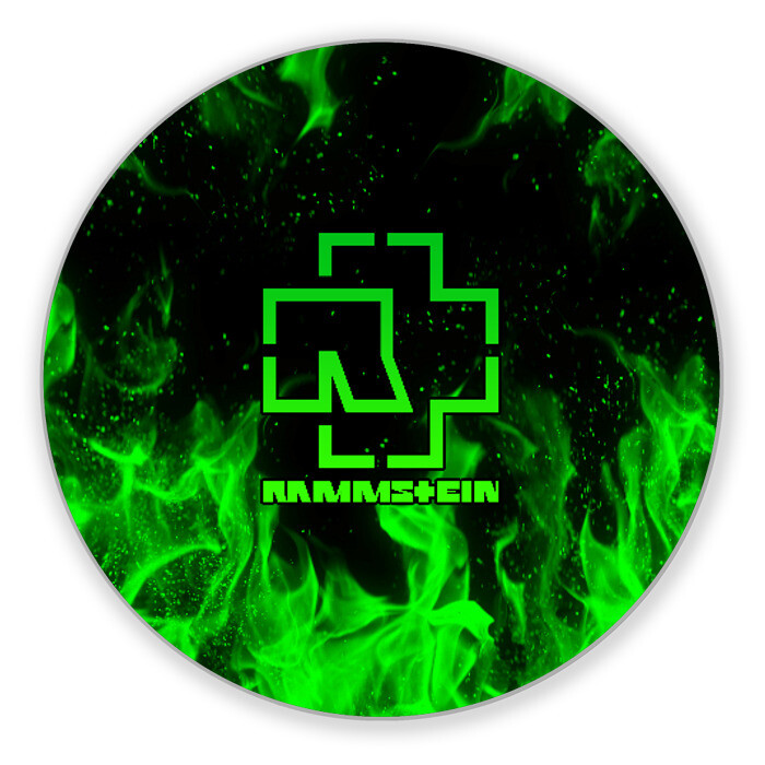 Коврик для мышки круглый RAMMSTEIN FIRE | РАМШТАЙН ОГОНЬ фото