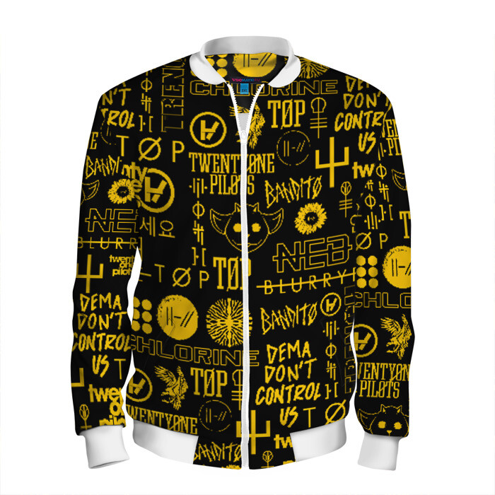 Мужской бомбер 3D TWENTY ONE PILOTS фото